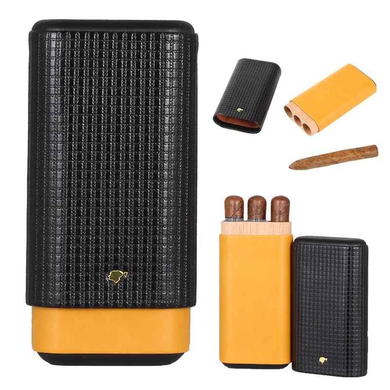 Bao da cigar 3 điếu Cohiba COB-203