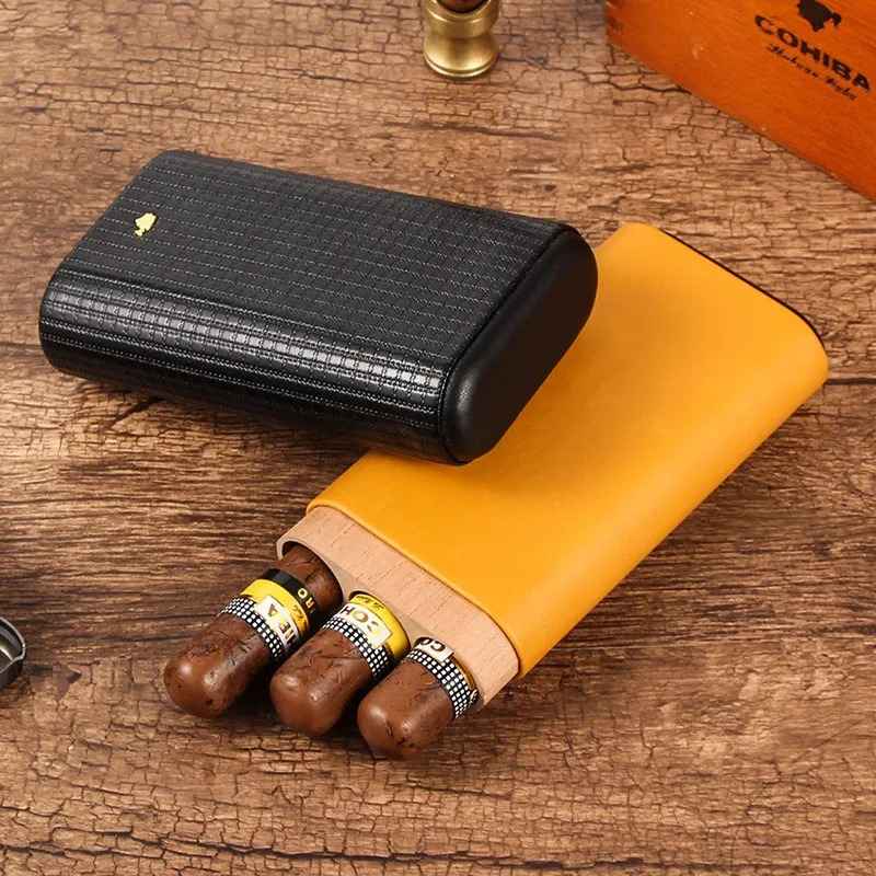 Bao da cigar 3 điếu Cohiba COB-203