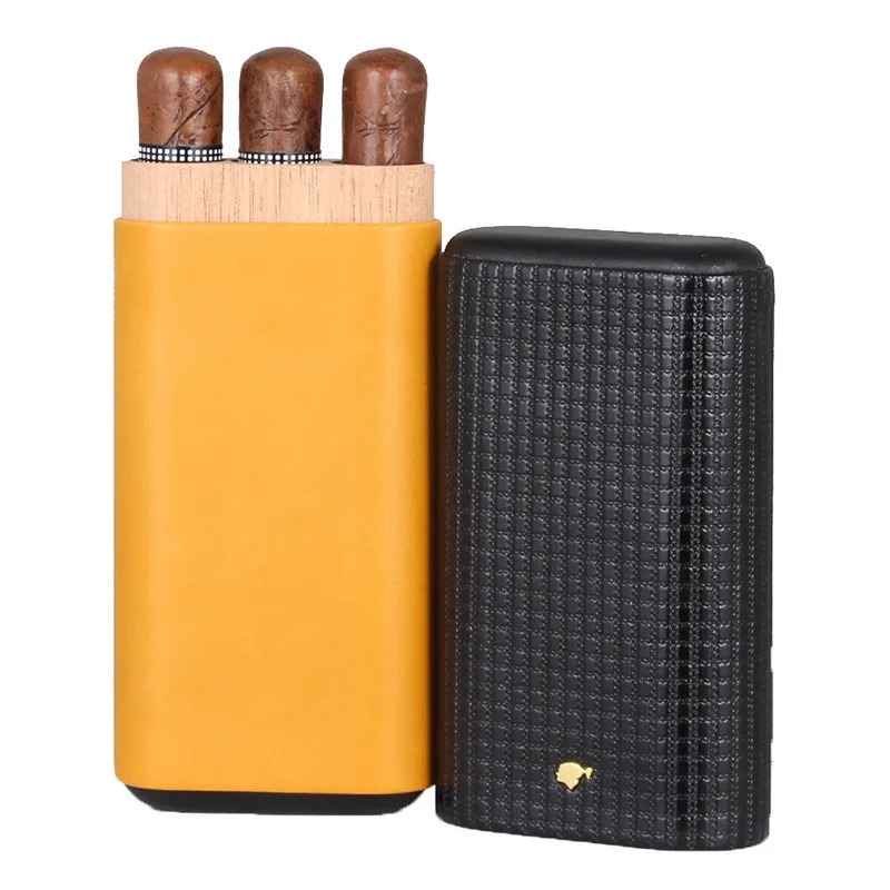 Bao da cigar 3 điếu Cohiba COB-203