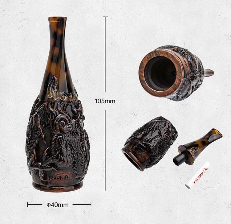 Tẩu cigar cao cấp gỗ thạch Lubinski YJA 13048