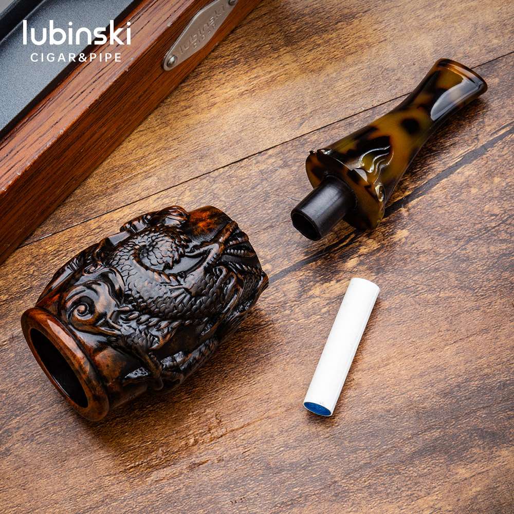 Tẩu cigar cao cấp gỗ thạch Lubinski YJA 13048