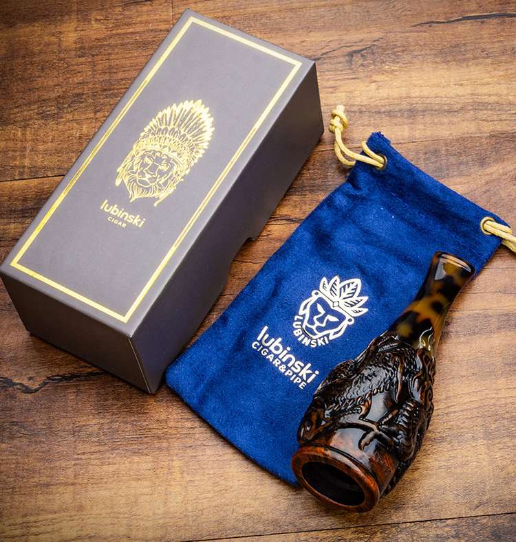 Tẩu cigar cao cấp gỗ thạch Lubinski YJA 13048
