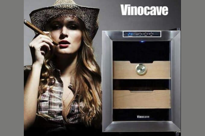 Tủ xì gà Vinocave vận hành êm ái, kiểm soát chính xác nhiệt độ